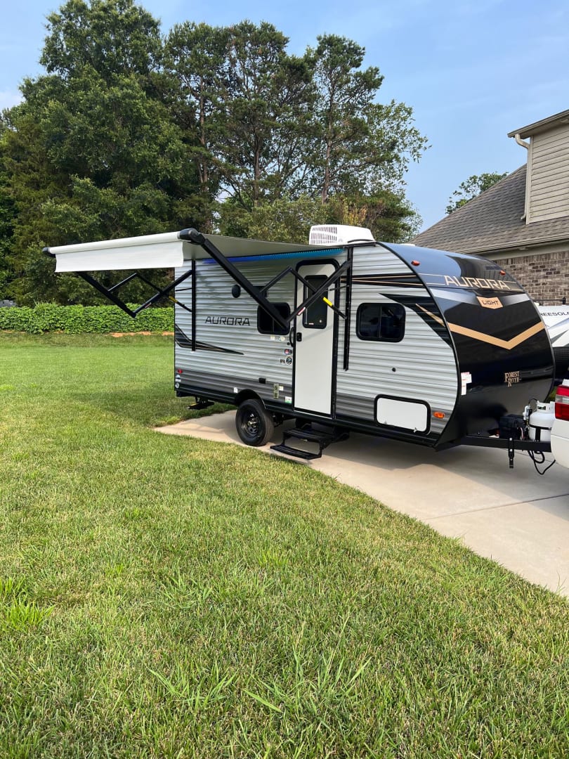 Our 2023 Forest River Aurora 16BHX travel trailer