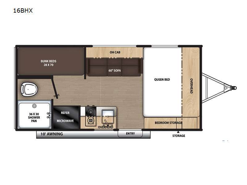 2023 Forest River Aurora 16BHX exterior